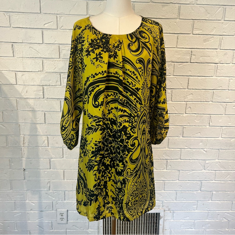 Uncle Frank Chartreuse Shift Dress Women’s S